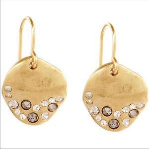 Chloe + Isabel Organic Pavè Disc Earrings
